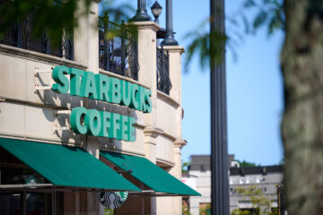 Starbucks storefront at Legacy Village
