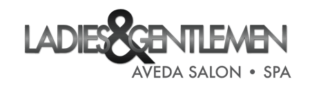 Ladies & Gentleman Aveda Salon Logo