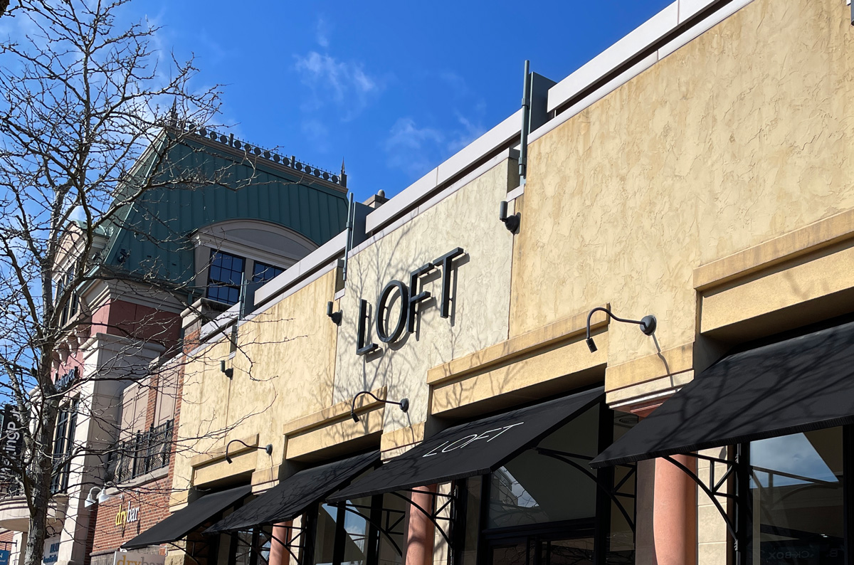 Loft storefront at Legacy Village