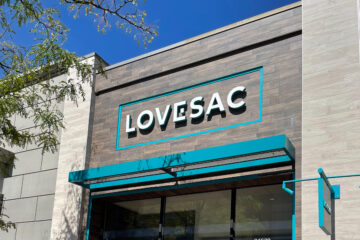 Lovesac storefront at Legacy Village