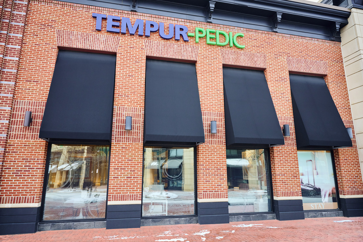 Storefront of Tempur-Pedic at Legacy Village